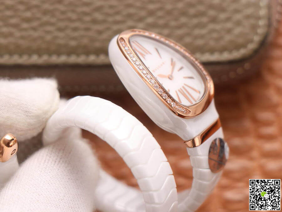 Bvlgari Serpenti 102613 BV Factory White Ceramic Dial