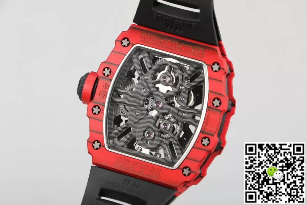 Richard Mille RM12-01 Tourbillon RM Factory Red Case Black Rubber Strap