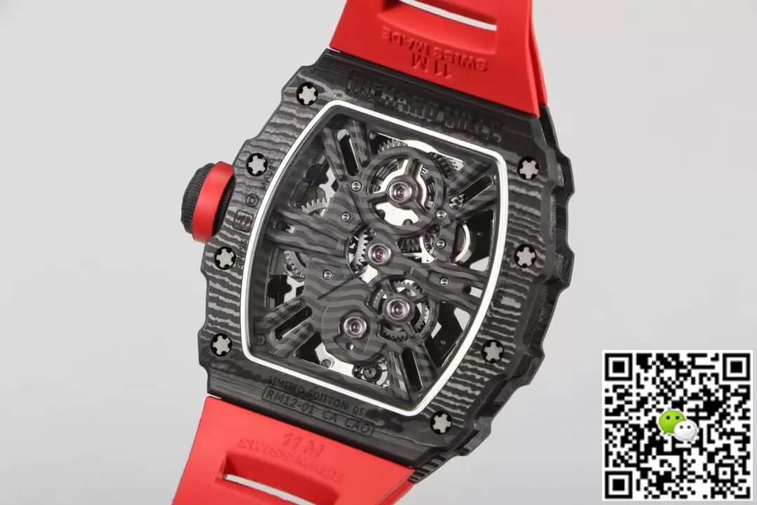 Richard Mille RM12-01 Tourbillon RM Factory Carbon Fiber Skeleton Dial