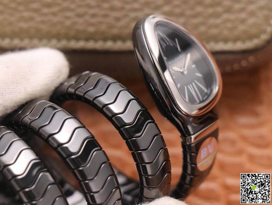 Bvlgari Serpenti BV Factory Black Ceramic Dial