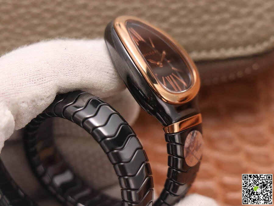 Bvlgari Serpenti 102735 BV Factory Rose Gold Black Dial