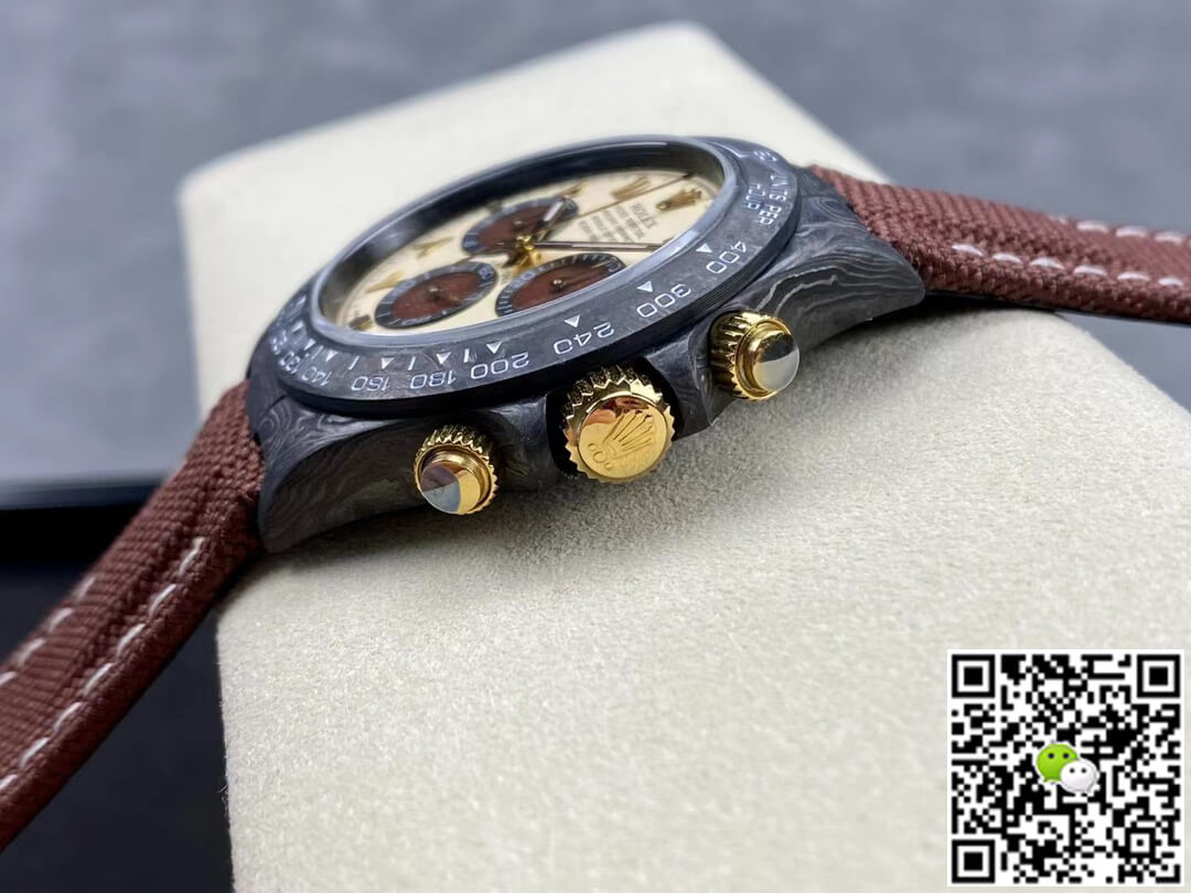 Rolex Daytona Cosmograph Diw Custom Version Noob Factory Brown Strap