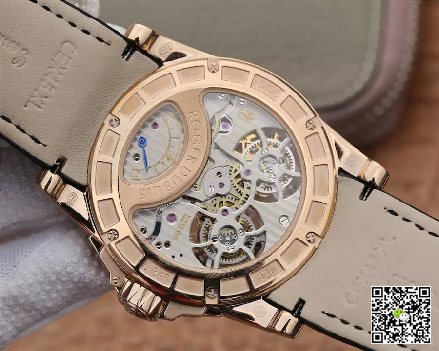 Roger Dubuis Excalibur RDDBEX0280 JB Factory Tourbillon Gold Case Black Dial