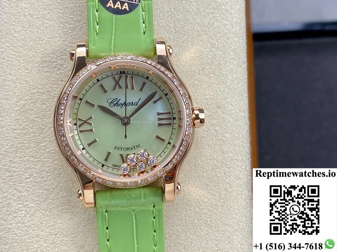 Chopard Happy Sport 274893-5016 Yf Factory Green Dial-Rep Time Watches