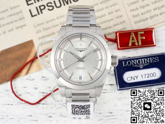 Longines Sports L3.430.4.72.6 AF factory stainless steel bezel