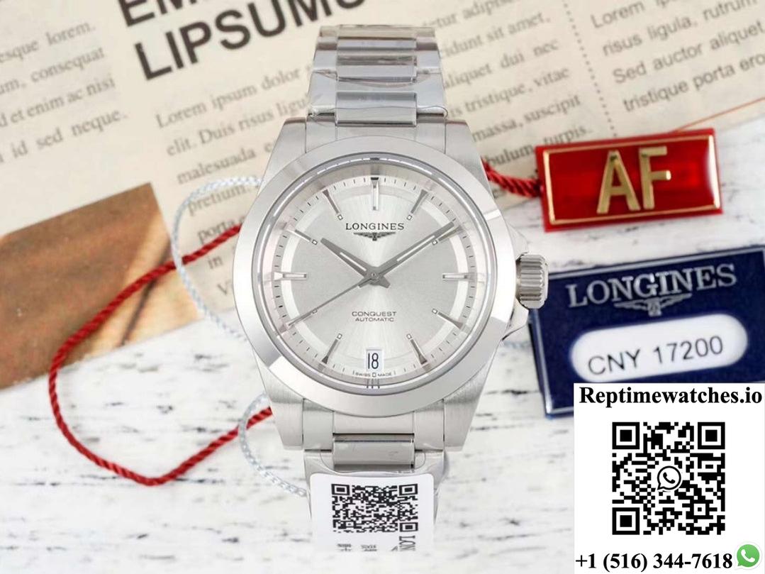 Longines Sports L3.430.4.72.6 AF factory stainless steel bezel