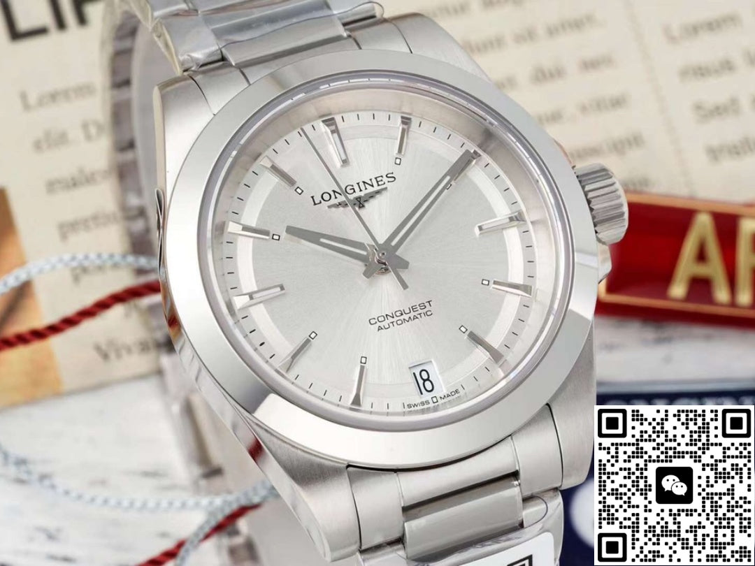 Longines Sports L3.430.4.72.6 AF factory stainless steel bezel