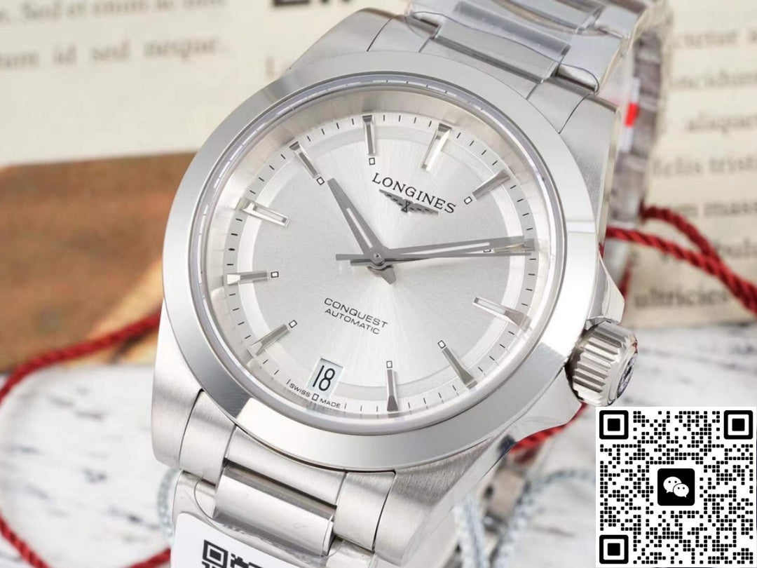 Longines Sports L3.430.4.72.6 AF factory stainless steel bezel
