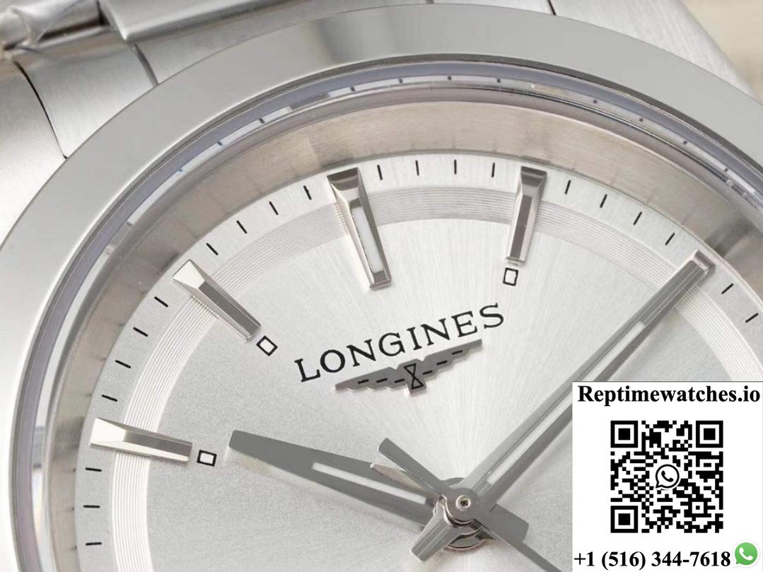 Longines Sports L3.430.4.72.6 AF factory stainless steel bezel