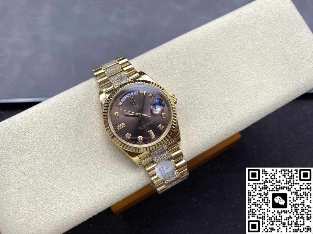 Rolex Day-Date M128238-0024 8+ factory gold color strap