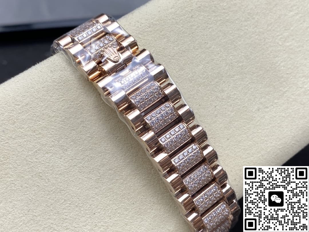Rolex Day-Date M128235-0038 8+ Factory Diamond Hour Markers