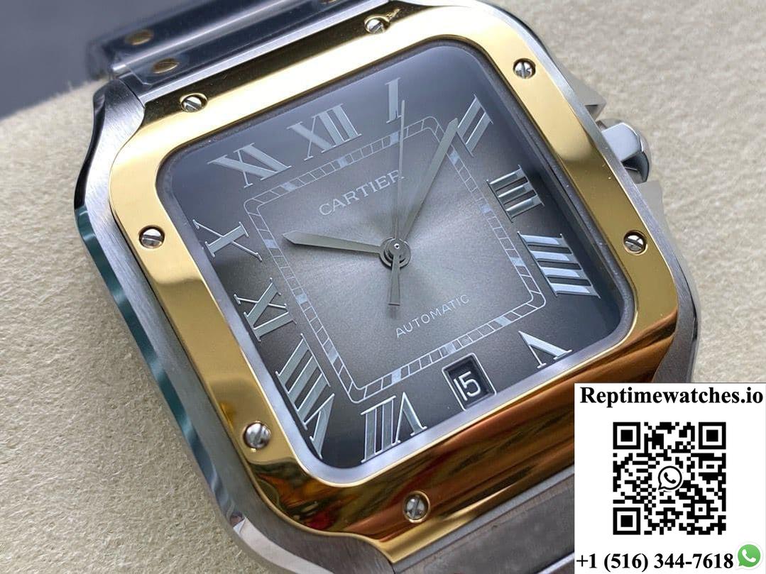 Cartier Santos W2SA0030 BV Factory Gradient Grey Dial