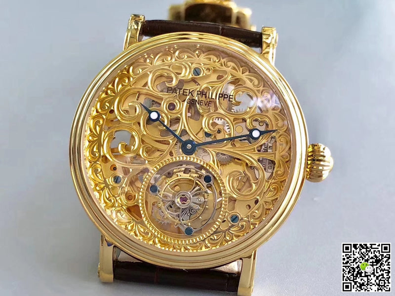 Patek Philippe Tourbillon Yellow Gold Skeleton Dial