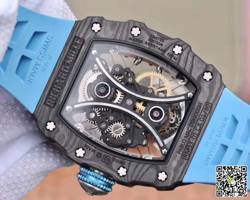Richard Mille RM53-01 Tourbillon Pablo Mac Donough JB Factory Black Hollow dial