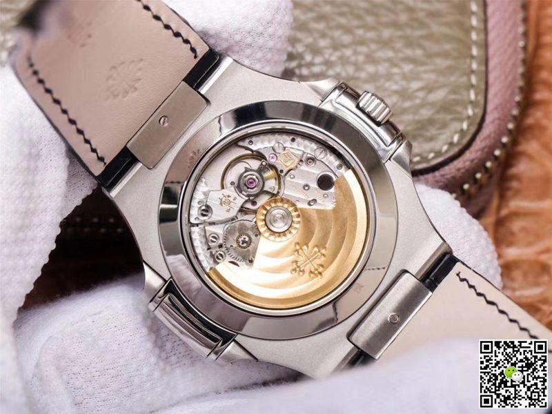 PF Factory Patek Philippe Nautilus 5726/1A-014 Moonphase Black Leather Strap