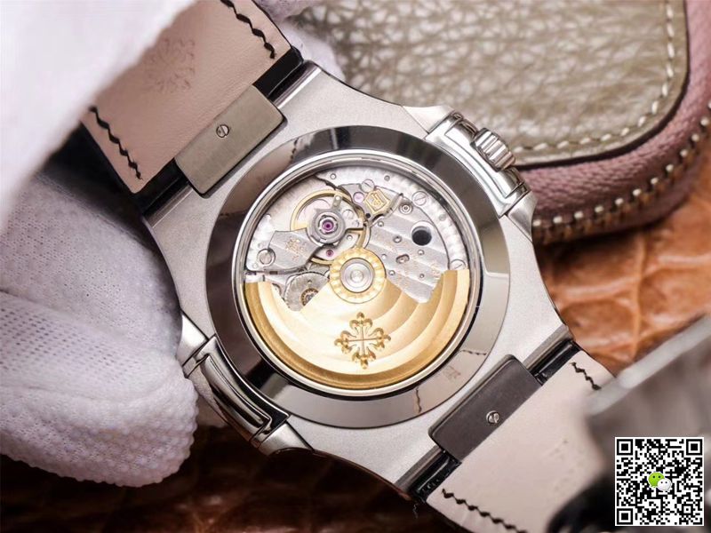 PF Factory Patek Philippe Nautilus 5726/1A-010 Moonphase Black Leather Strap
