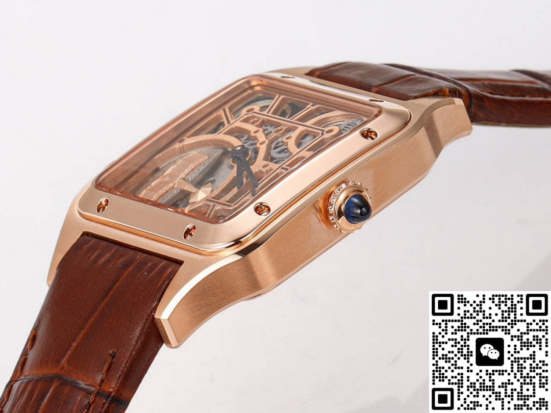 Cartier Santos WHSA0030 CLG Factory Rose Gold Buckle