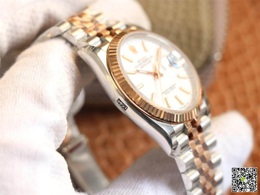 Rolex Datejust M126231-0017 EW Factory Rose Gold White Dial