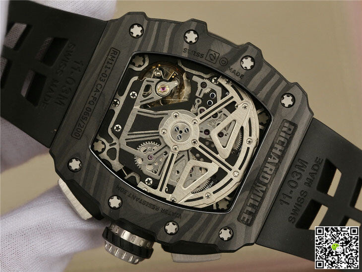 Richard Mille RM11-03 KV Factory Black Carbon Fiber Case