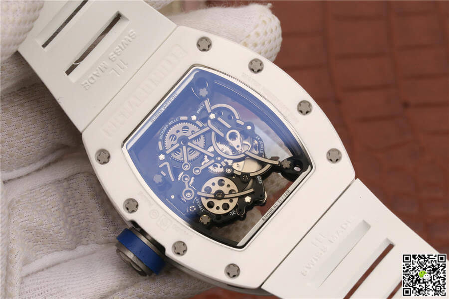 Richard Mille RM055 KV Factory White Ceramic Case