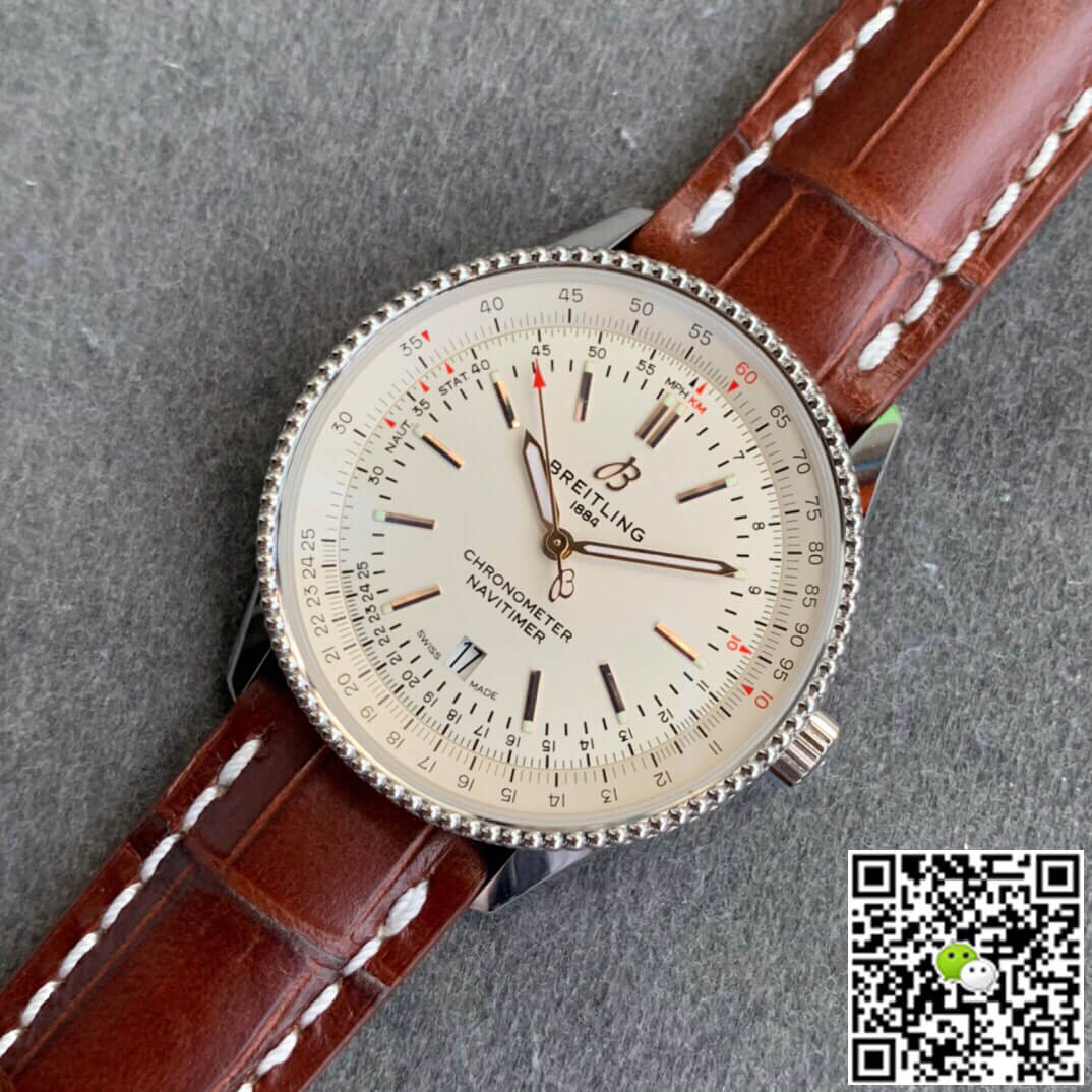 Breitling Navitimer 1 A17326211G1P2 V7 Factory Leather Strap