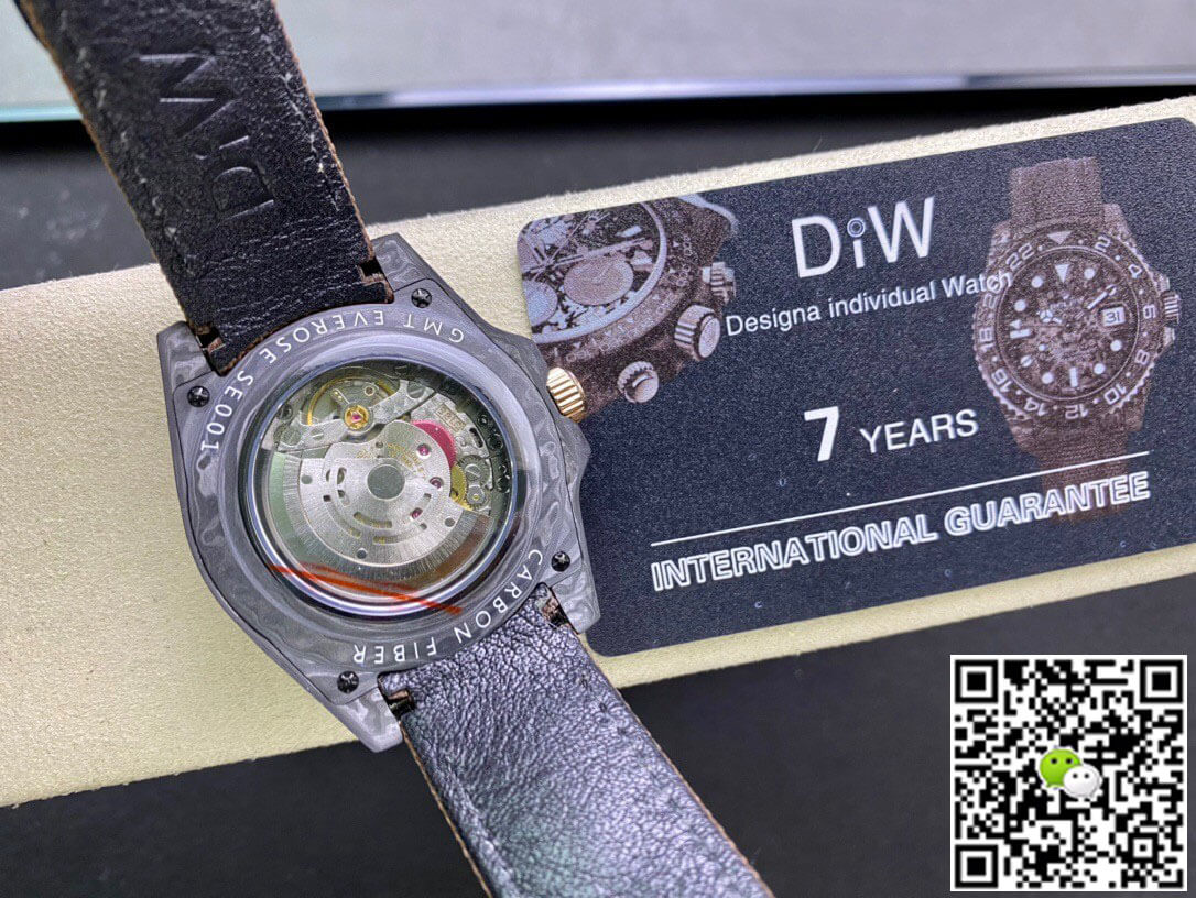 Rolex GMT-MASTER II Diw Carbon Fiber Brown Fabric Strap