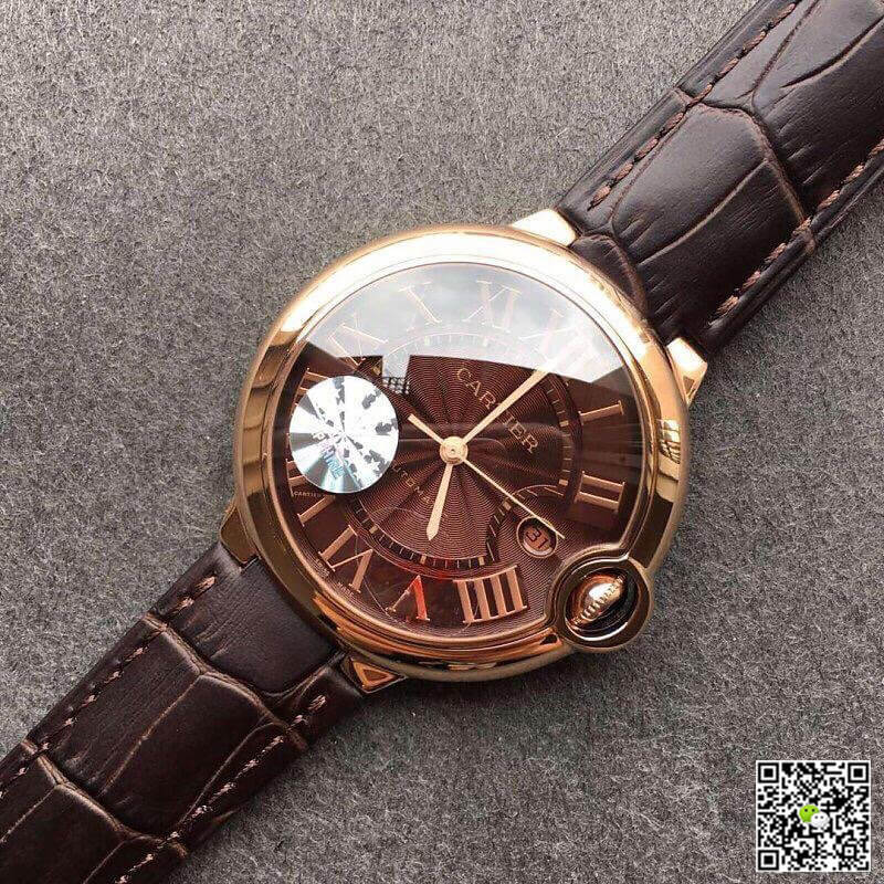 Ballon Bleu De Cartier W6920037 V6 Factory Chocolate Color Dial