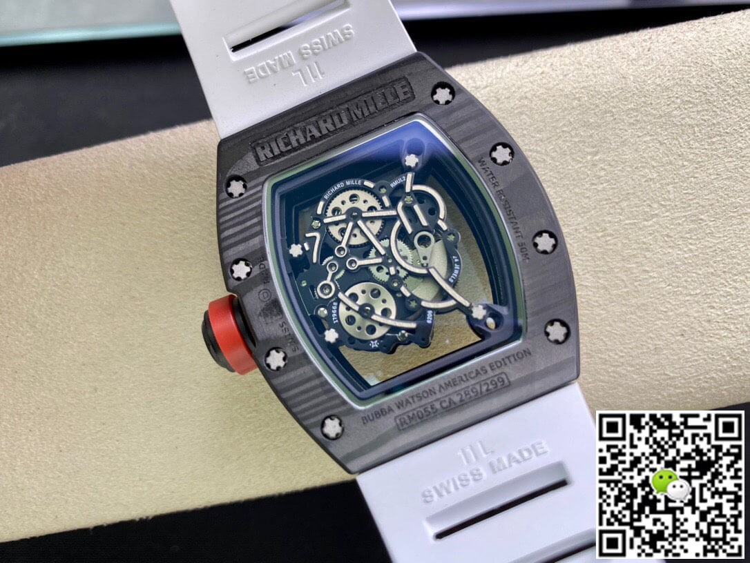 Richard Mille RM055 KV Factory V2 Carbon Fiber Black Case