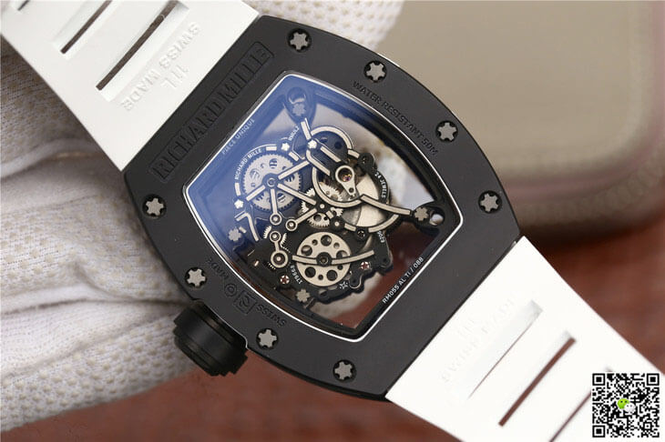 Richard Mille RM055 KV Factory Ceramics White Strap