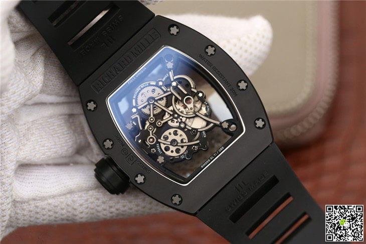Richard Mille RM055 KV Factory Ceramics Black Strap