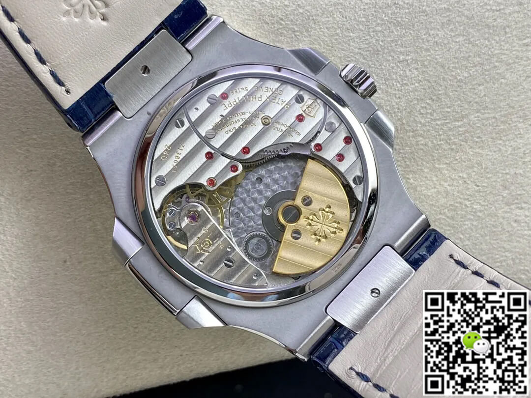 Patek Philippe Nautilus 5712 GR Factory Blue Leather Strap