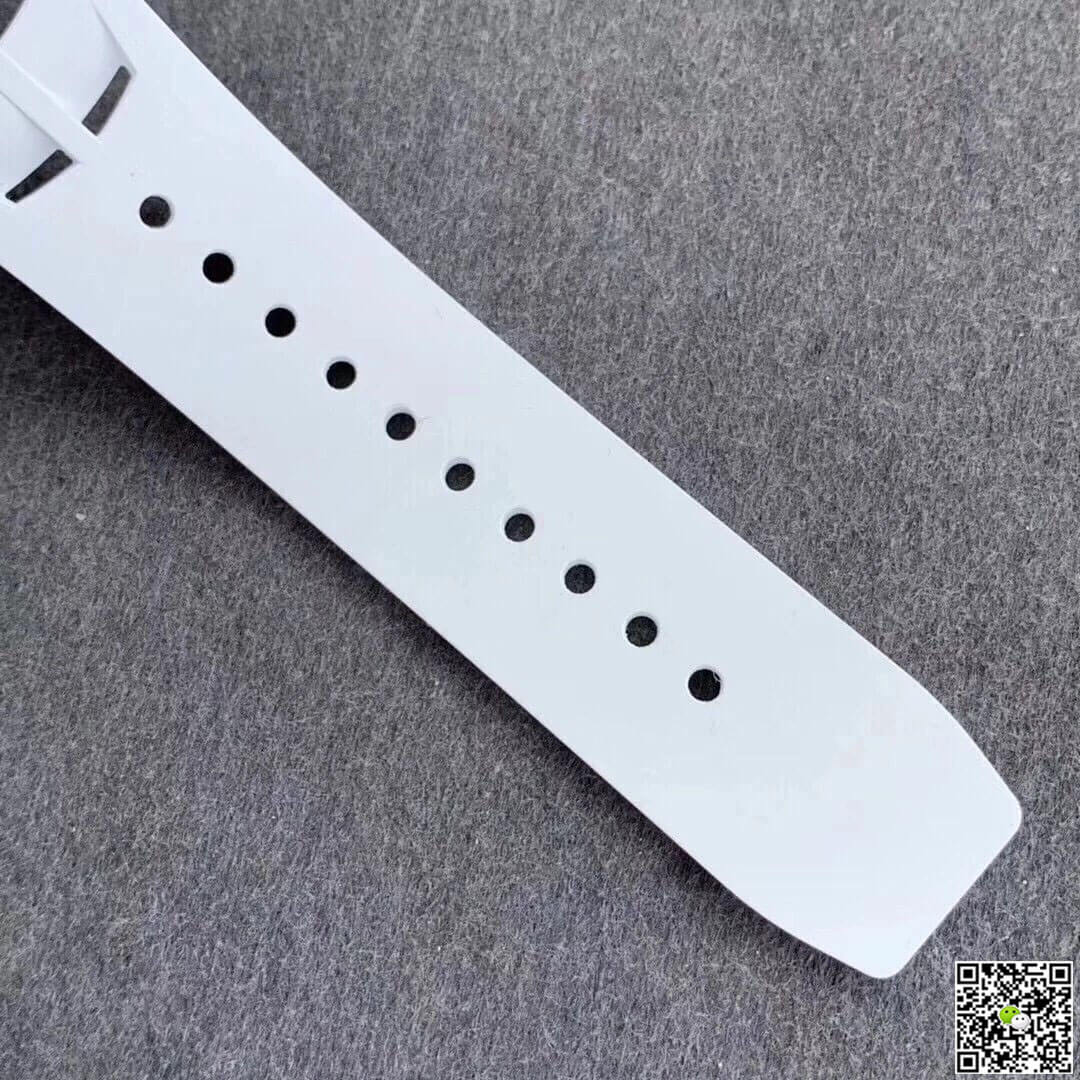 Richard Mille RM011-03 KV Factory Ceramic White Strap