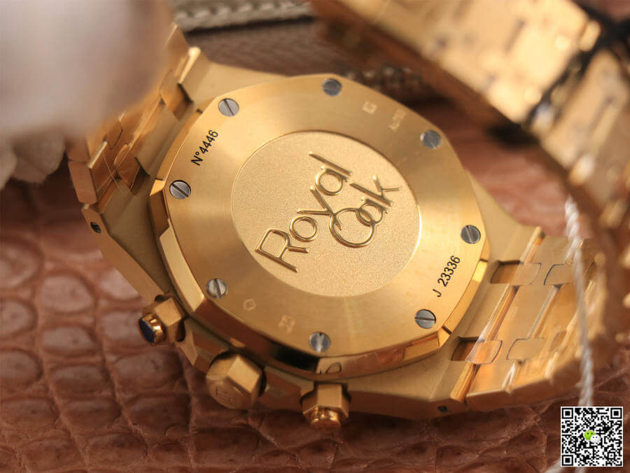Audemars Piguet Royal Oak Chronograph 26331 OM Factory V2 Yellow Gold Black Dial