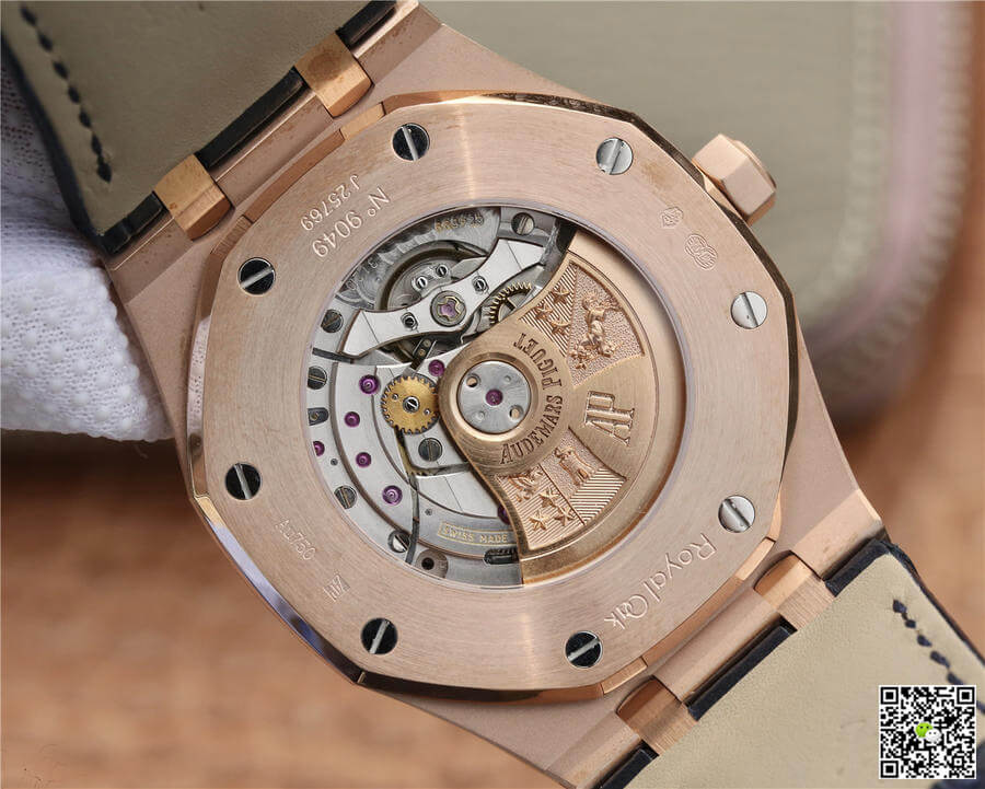 Audemars Piguet Royal Oak 15400 OM Factory Blue Dial Leather Strap