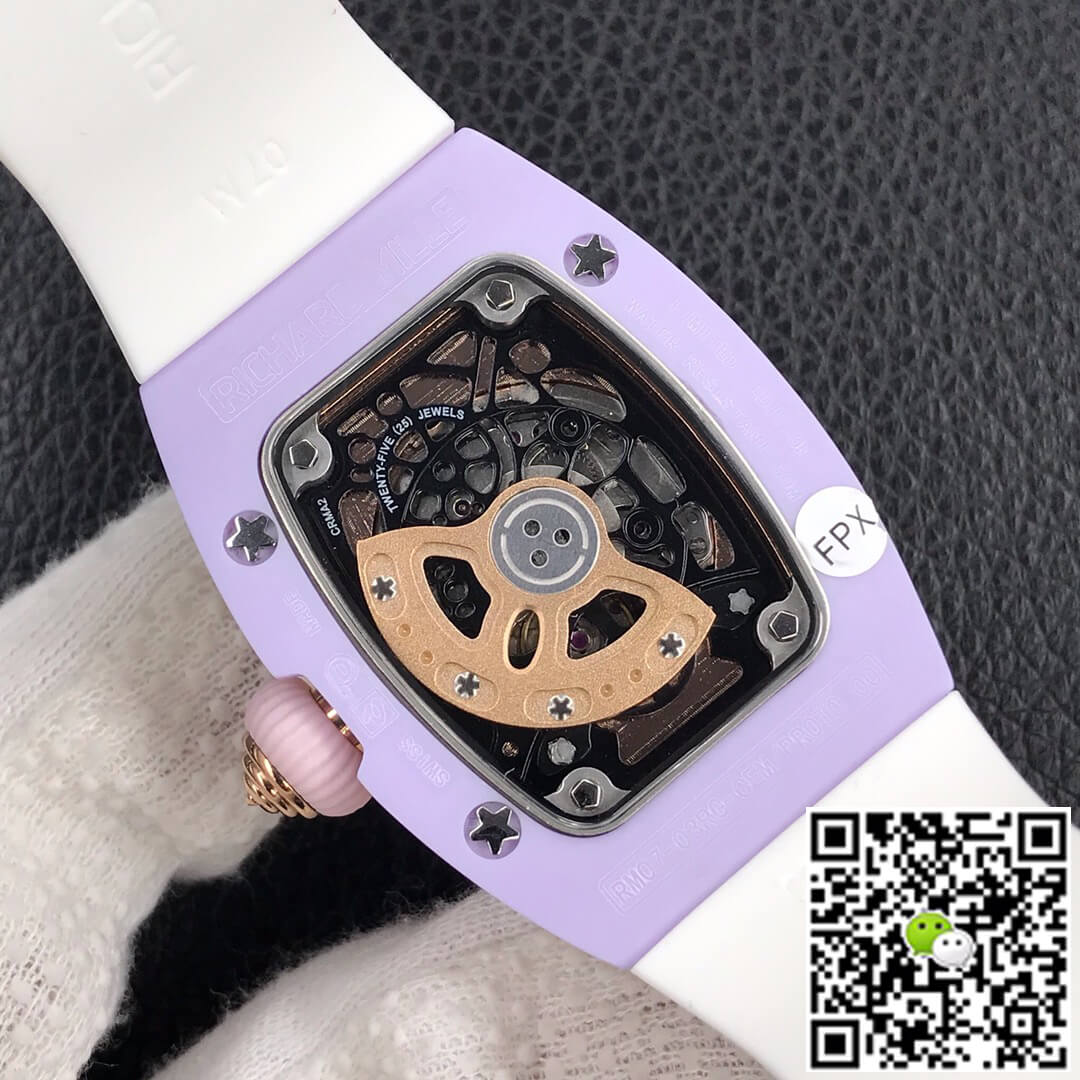 Richard Mille RM-07 Bon Bon RM Factory White Rubber Strap