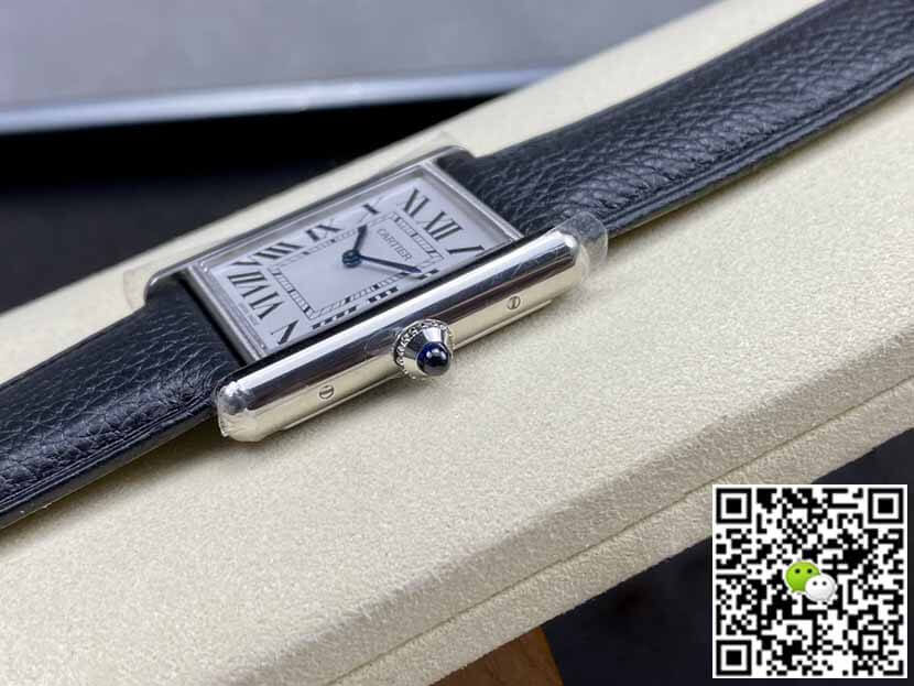 Cartier Tank WSTA0041 K11 Factory Silver White Dial