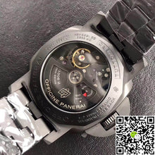 Panerai Tuttonero Luminor 1950 3 Days GMT PAM438 VS Factory Black Dial