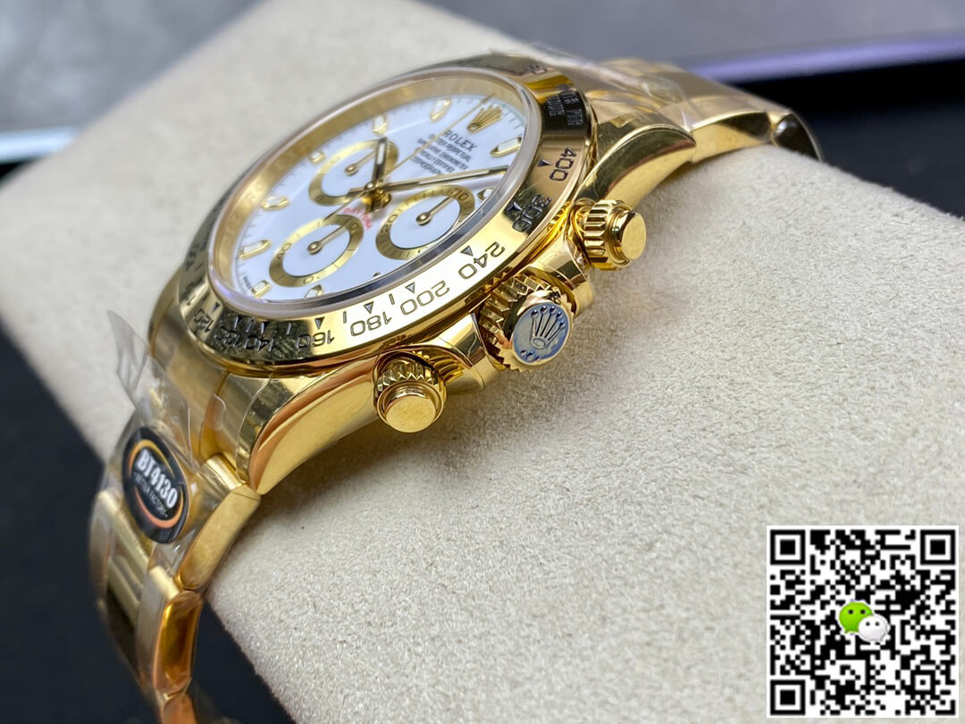 Rolex Daytona M116508-0001 BT Factory Yellow Gold White Dial