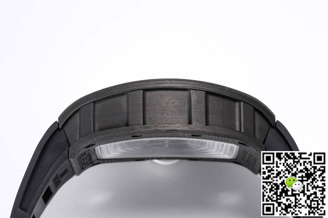 Richard Mille RM055 NTPT BBR Factory Black Rubber Strap