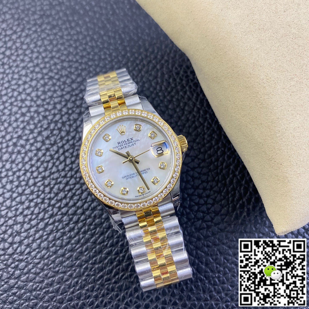Rolex Datejust M278383RBR-0028 31MM EW Factory Diamond Bezel
