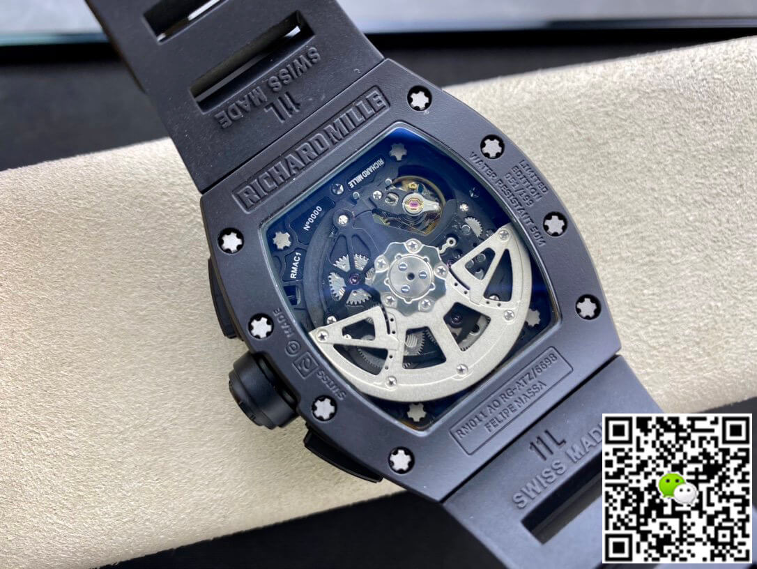 Richard Mille RM011 KV Factory Ceramic Black Case
