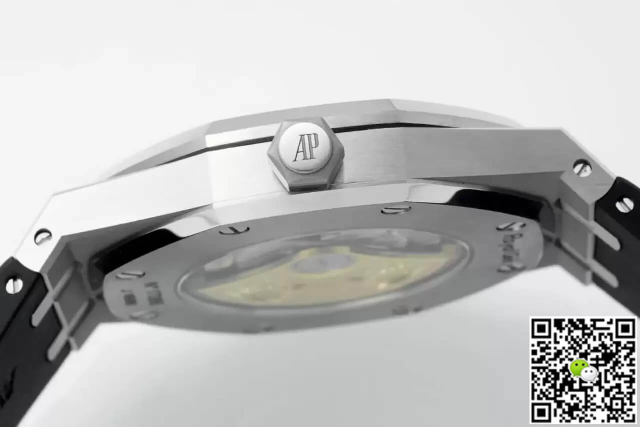 Audemars Piguet Royal Oak 15400 APS Factory Gray Dial Rubber Strap