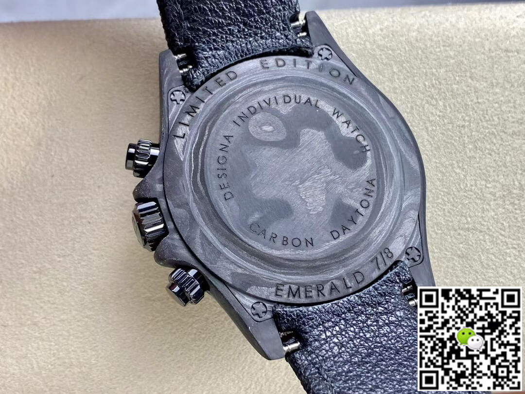 Rolex Daytona Cosmograph Diw Custom Version Noob Factory Black Strap