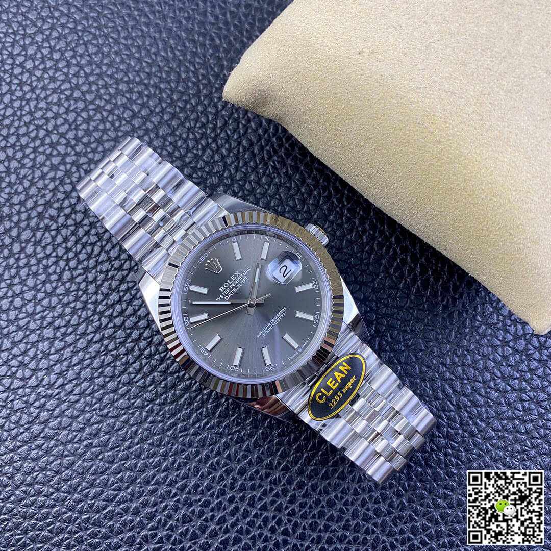Rolex Datejust M126334-0014 Clean Factory Grey Dial 904L Stainless Steel