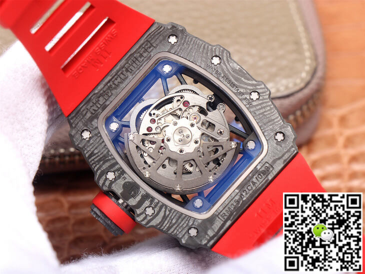 Richard Mille RM35-02 ZF Factory Red Rubber Strap
