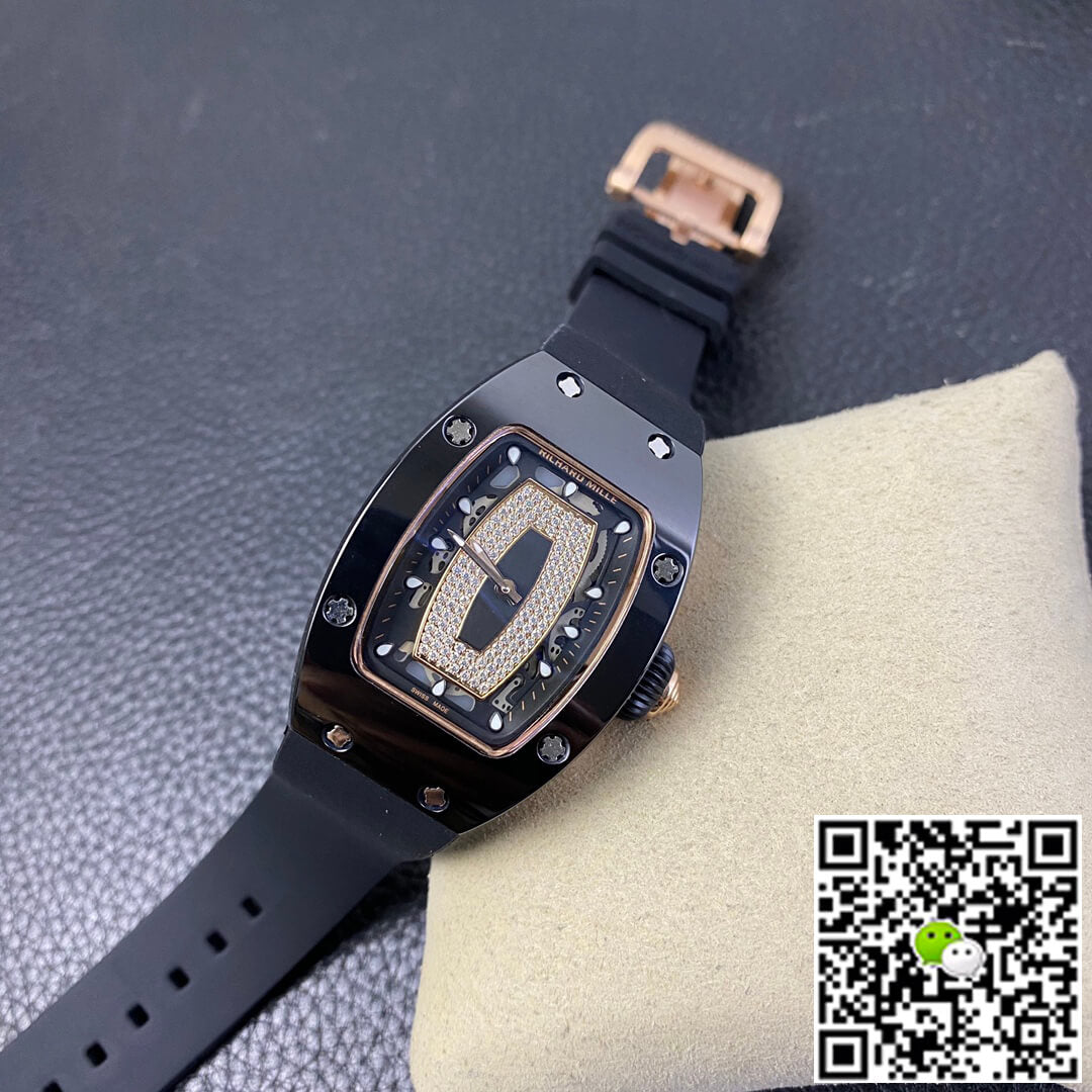 Richard Mille RM 07-01 RM Factory Blue Ceramic Black Strap