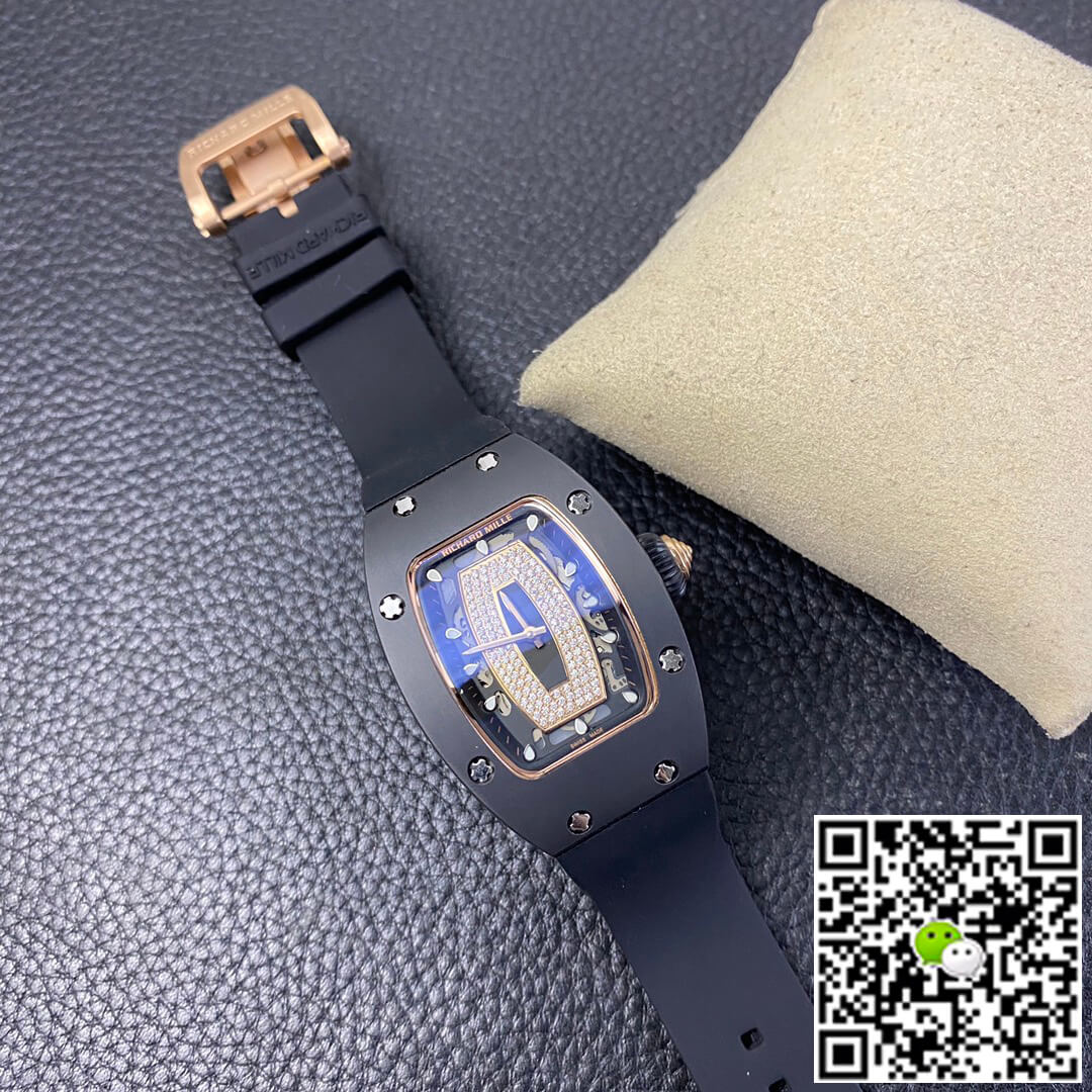 Richard Mille RM 07-01 RM Factory Black Rubber Strap