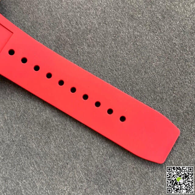Richard Mille RM055 KV Factory V2 Red Rubber Strap