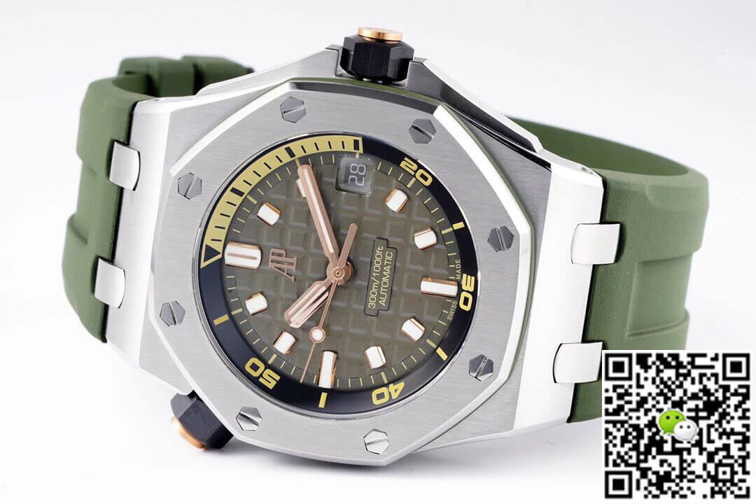 Audemars Piguet Royal Oak Offshore 15720ST.OO.A052CA.01 ZF Factory Green Strap