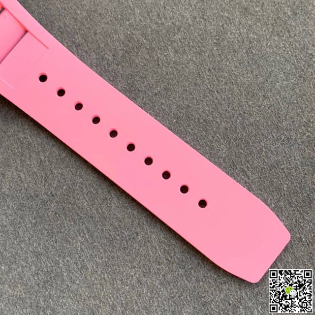 Richard Mille RM055 KV Factory V2 Pink Rubber Strap